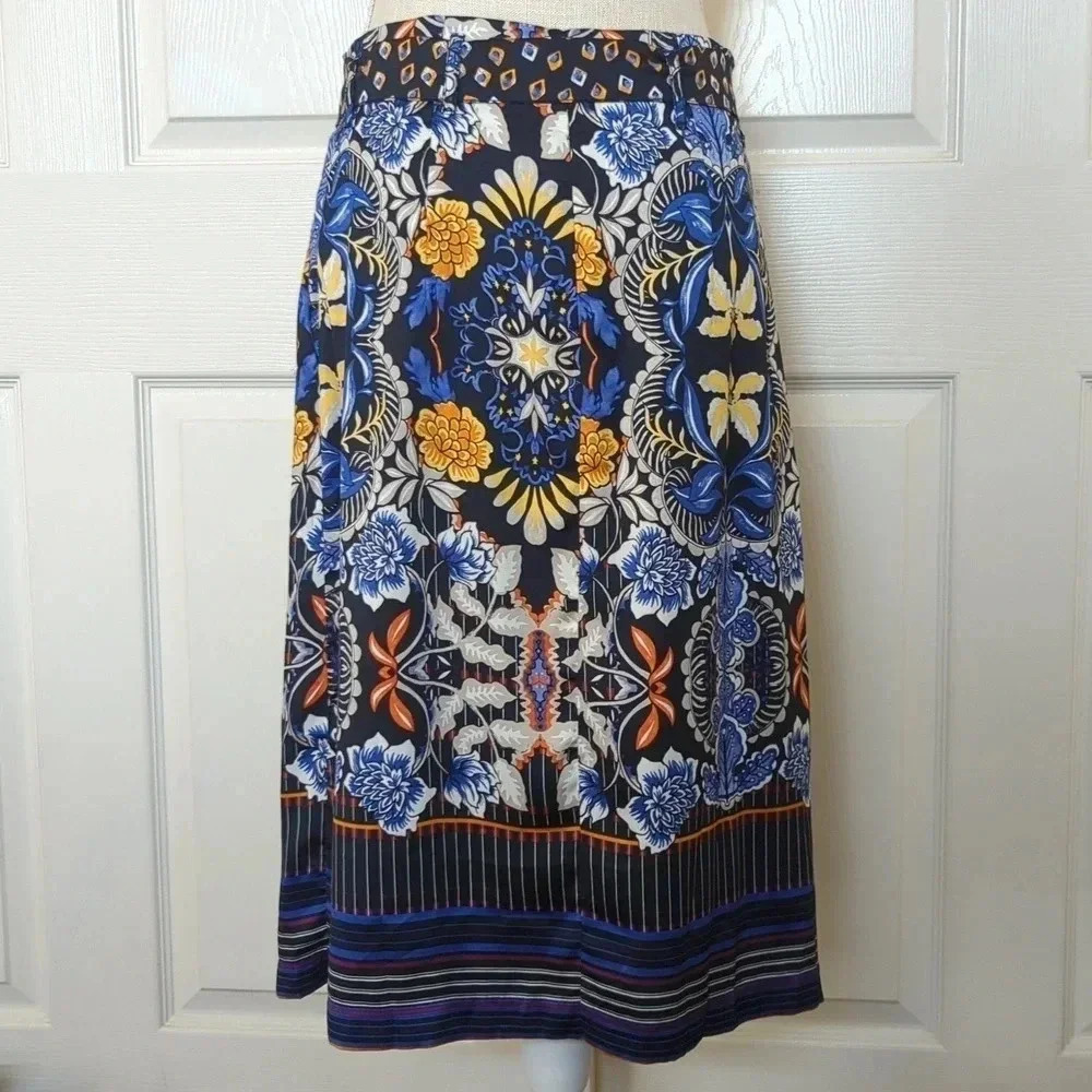 Autumn Dream Floral Pleated Skirt - Picture 4 of 8